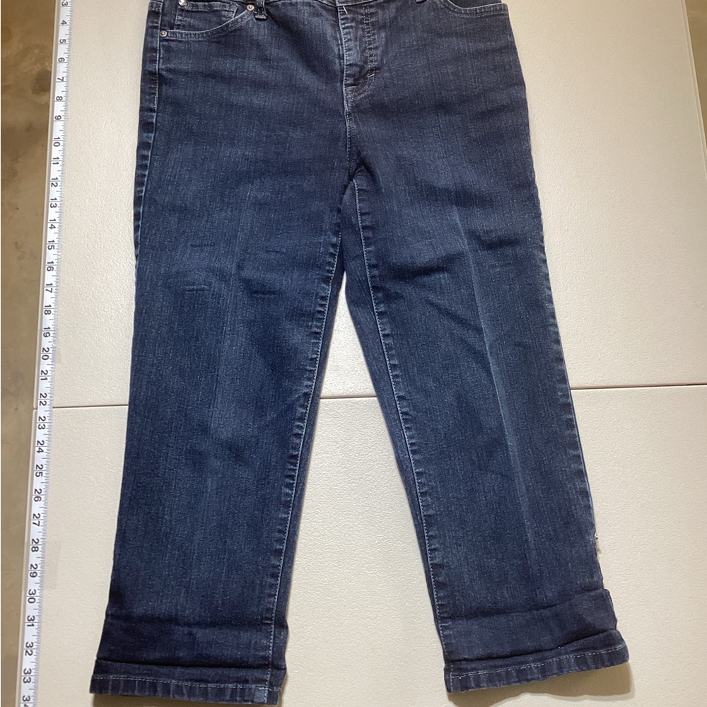 Style & Co. Dark Blue Cropped Jeans